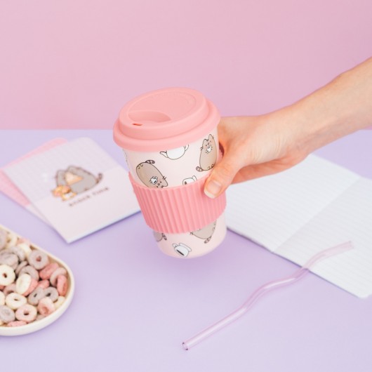 VERRE CÉRAMIQUE AVEC COUVERCLE PUSHEEN MOMENTS