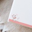 CAHIER PREMIUM A5 COUVERTURE EN PELUCHE DISNEY LES BONJOUR MARIE