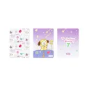 PACK 3 CARNETS A6 BT21 THE JOURNEY CHIMMY