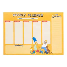 BLOC PLANIFICATEUR HEBDOMADAIRE A4 LES SIMPSON