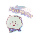 PACK 2 STICKERS VINYLE BT21 THE JOURNEY RJ