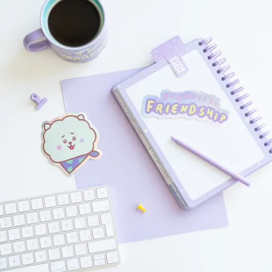 PACK 2 STICKERS VINYLE BT21 THE JOURNEY RJ