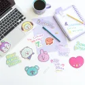 PACK 2 STICKERS VINYLE BT21 THE JOURNEY KOYA