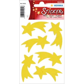 STICKERS MAGIC ÉTOILES NOËL FEUTRINE JAUNE 2