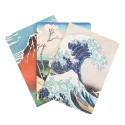 PACK 3 CARNETS A5 HOKUSAI LA GRANDE VAGUE DE KANAGAWA