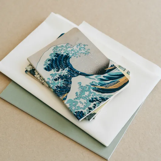 PACK 3 CARNETS A6 HOKUSAI LA GRANDE VAGUE DE KANAGAWA