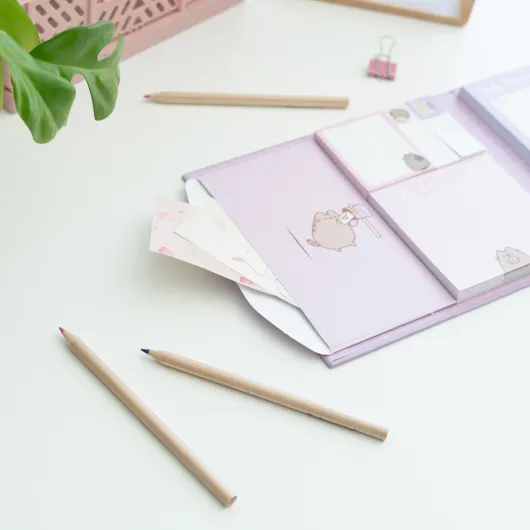 PLANIFICATEUR HEBDOMADAIRE AVEC NOTES ADHESIVES PUSHEEN MOMENTS
