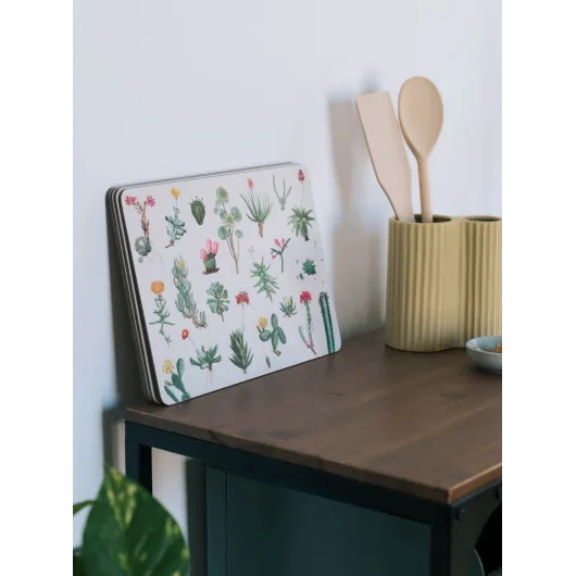 SET 4 SET DE TABLE BOTANICAL CACTI