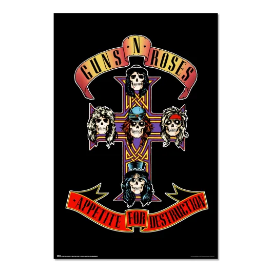 POSTER GUNS N' ROSES APPETITE FOR DESTRUCTION