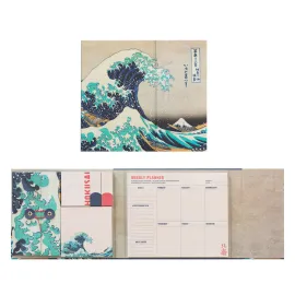 PLANIFICATEUR HEBDOMADAIRE AVEC NOTES ADHÉSIVES HOKUSAI