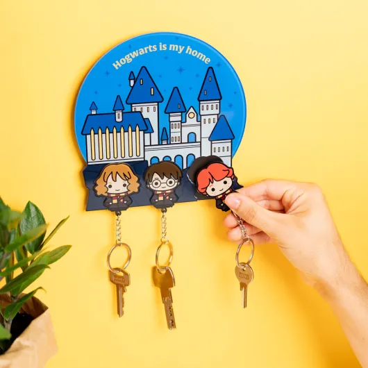 PORTE-CLÉS MURAL AVEC PORTE-CLÉS HARRY POTTER