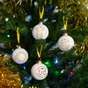 SET DE 4 BOULES DE NOEL REAL MADRID
