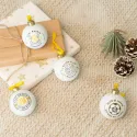 SET DE 4 BOULES DE NOEL REAL MADRID