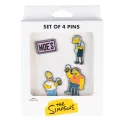 SET DE 4 PINS LES SIMPSON TABERNA DE MOE