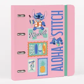 CLASSEUR 4 ANNEAUX POLYPROPYLÈNE DISNEY STITCH