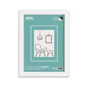CADRE A4 29,7 x 21 CM MDF BLANC