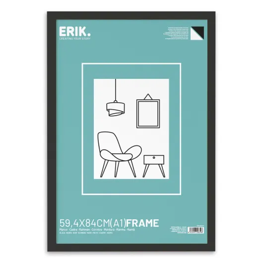 CADRE DE POSTER A1 59,4X84 CM MDF NOIR