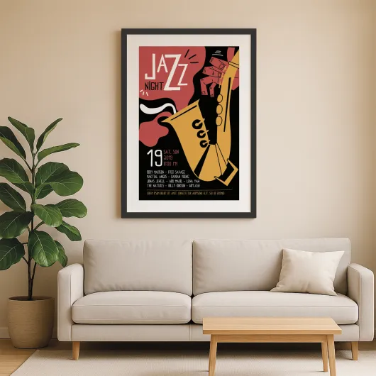 CADRE DE POSTER A1 59,4X84 CM MDF NOIR