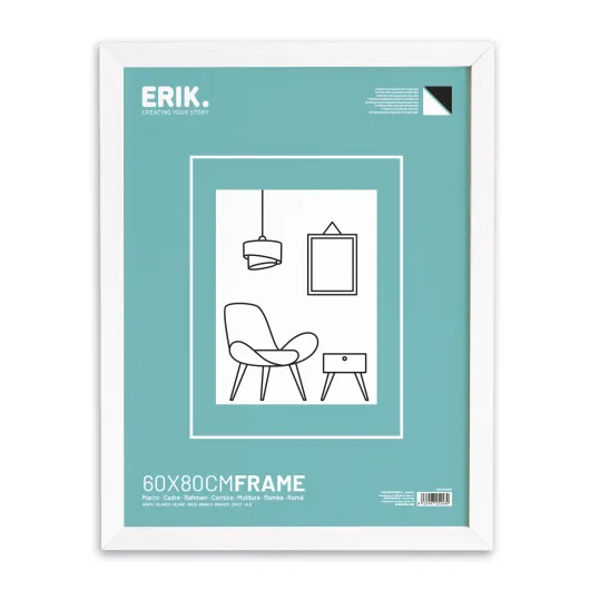 CADRE 60X80 CM MDF BLANC