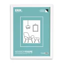 CADRE 60X80 CM MDF BLANC