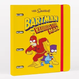 CLASSEUR 4 ANNEAUX POLYPROPYLÈNE LES SIMPSON