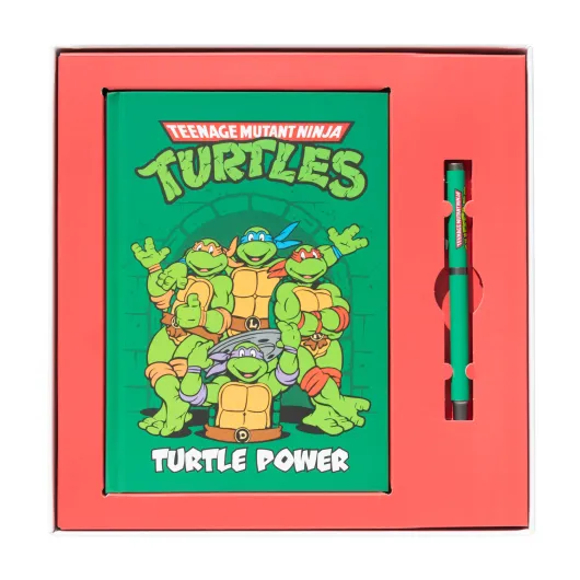 SET CARNET PREMIUM A5 AVEC STYLO TORTUES NINJA