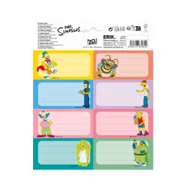 ETIQUETTES ADHESIVES LES SIMPSON 2