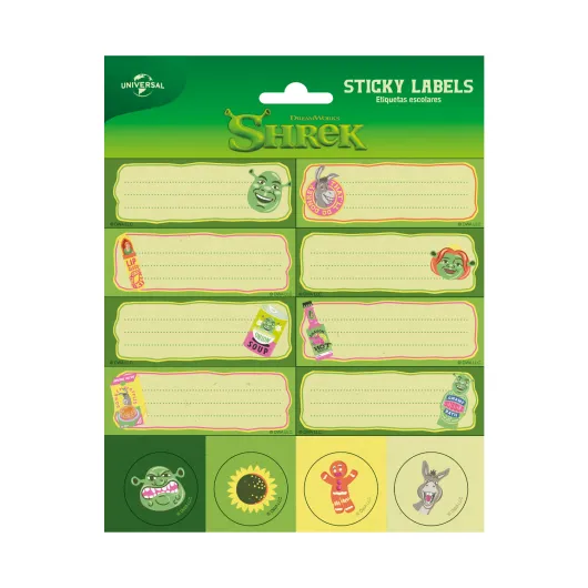 ETIQUETTES ADHESIVES SHREK