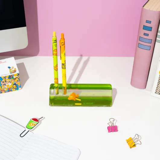 PORTE STYLO ACRYLIQUE LES SIMPSONS BLINKY LE POISSON À TROIS YEUX