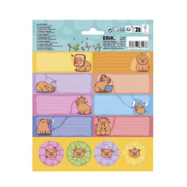 ETIQUETTES ADHESIVES CAPYBARA 2