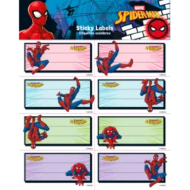 ETIQUETTES ADHESIVES MARVEL SPIDERMAN