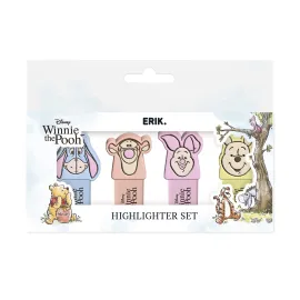 SET DE 4 SURLIGNEURS AVEC TOPPER DISNEY WINNIE L’OURSON 2