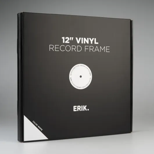 CADRE POUR VINYLES PREMIUM 32X32 CM MDF BLANC