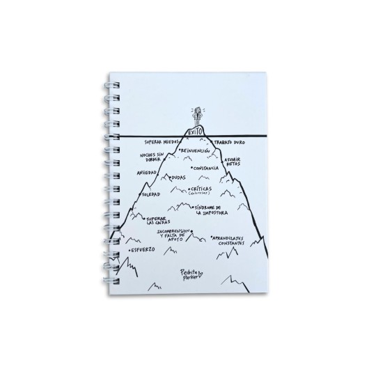 CAHIER COUVERTURE RIGIDE A5 EXITO BY PEDRITA PARKER