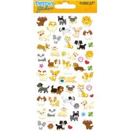 TWEENY MOUSSEUX STICKERS CHIOTS ADORABLES