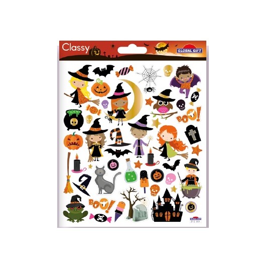AUTOCOLLANTS CLASSY HALLOWEEN SORTS ET SORCIERES