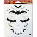 AUTOCOLLANTS MAQUILLAGE HALLOWEEN CHAUVE SOURIS