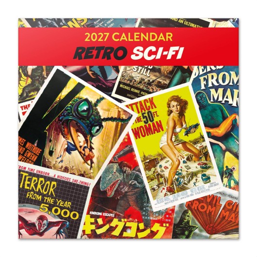 CALENDRIER 2027 30X30 SCIENCE FICTION RETRO