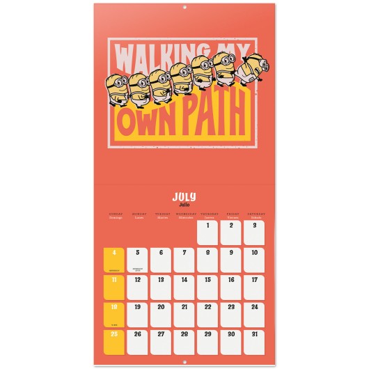 CALENDAR 2027 30X30 MINIONS US