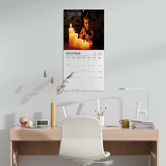 CALENDRIER 2027 30X30 FENG SHUI ET MEDITATION