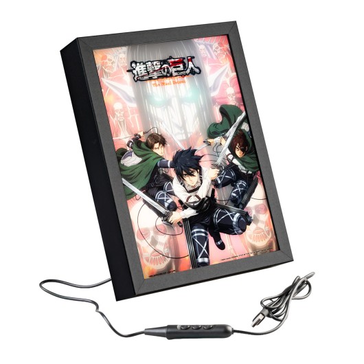 ILLUSTRATION LED ENCADRÉE L'ATTAQUE DES TITANS