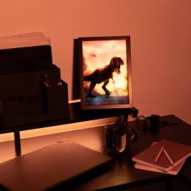 ILLUSTRATION LED ENCADRÉE JURASSIC PARK 2