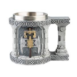 CHOPE AVEC VERRE EN ACIER LE SEIGNEUR DES ANNEAUX MINES DE LA MORIA 2