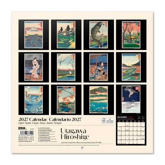 CALENDRIER 2027 30X30 HIROSHIGE