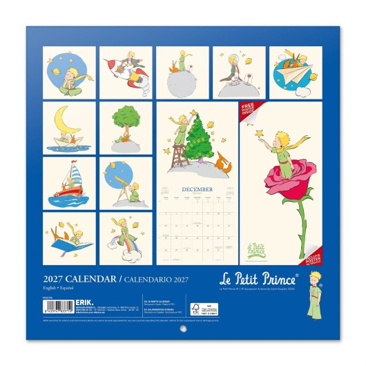 CALENDAR 2027 30X30 LITTLE PRINCE US