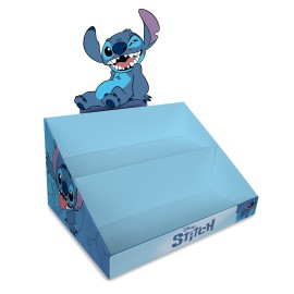 PRÉSENTOIR DE TABLE DÉCORÉ STITCH 480×370×290 (SANS MARCHANDISE)