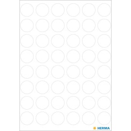 ÉTIQUETTES VARIÉES RONDES COULEUR 13MM BLANCHES 2