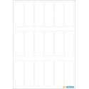 ÉTIQUETTES VARIÉES 12X34MM BLANCHES