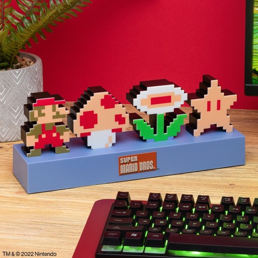 LAMPE ICONS NINTENDO SUPER MARIO PERSONNAGES ET POUVOIRS