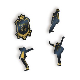 PACK DE 4 PINS MICHAEL JACKSON